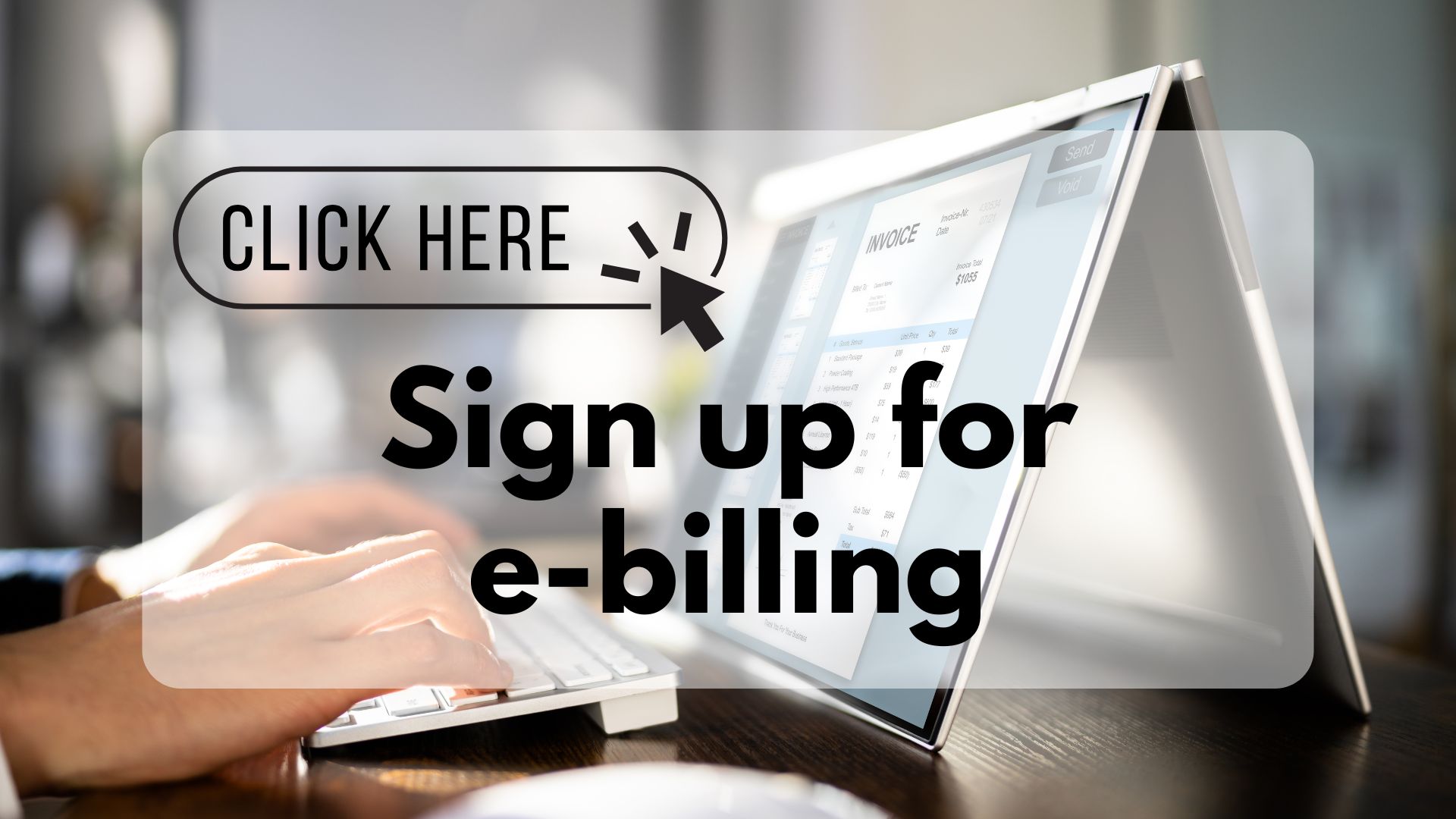Sign up for e-billing
