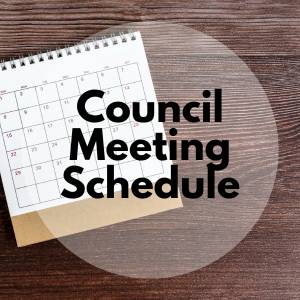 Council Meeting Schedule